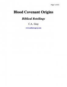 Blood Covenant Origins