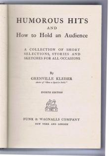 Humorous Hits and How to Hold an Audience