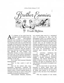 Brother Enemies by Frank Blighton