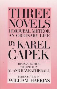 Three Novels: Hordubal, Meteor, an Ordinary Life