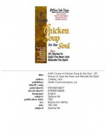 A 4th Course of Chicken Soup for the Soul