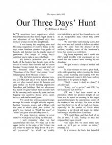 Our Three Days’ Hunt By William A