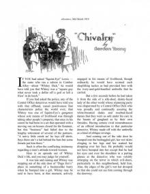 “Chivalry” by Gordon Young