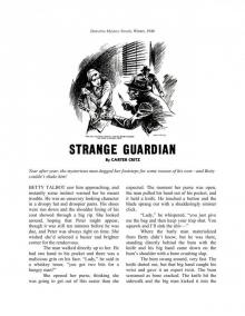 Strange Guardian by Carter Critz Detective Mystery Novels, Winter, 1948