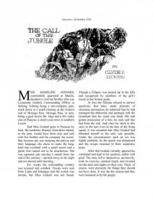 The Call of the Jungle by Clyde B