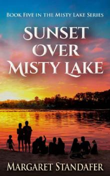 Sunset Over Misty Lake