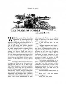 The Pearls of Torres by Louis Esson, Adventure, July 18, 1918, Art: unsigned