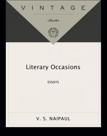 Literary Occasions: Essays