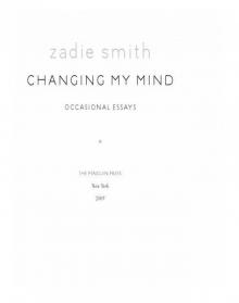 Changing My Mind: Occasional Essays