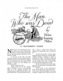 The Man Who Was Dead by Helen Topping Miller