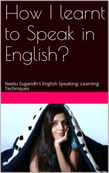 How I learnt to Speak in English