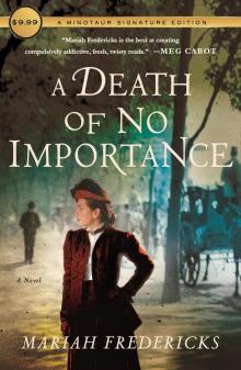 A Death of No Importance--A Novel