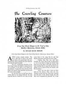 The Crawling Creature by Donald Bayne Hobart