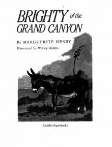 Brighty of the Grand Canyon (Marguerite Henry Horseshoe Library)