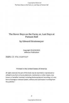 The Rover Boys on the Farm; or, Last Days at Putnam Hall