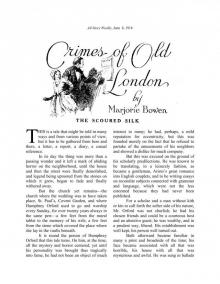 Crimes of Old London: The Scoured Silk by Marjorie Bowen