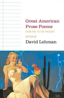 Great American Prose Poems: From Poe to the Present